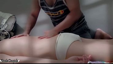 Desi wife agrees to film while I massage her