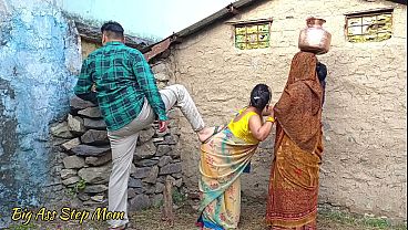 Indian Step Mother-in-law And Step Wife Fucked by Her Step Son in-law – Hindi Clear Audio (Threesome Sex)