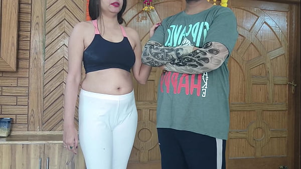 Teen Tricked Into Getting Naked for Personal Trainer and Sucking His Cock Morning Yoga Class with Sexy Student